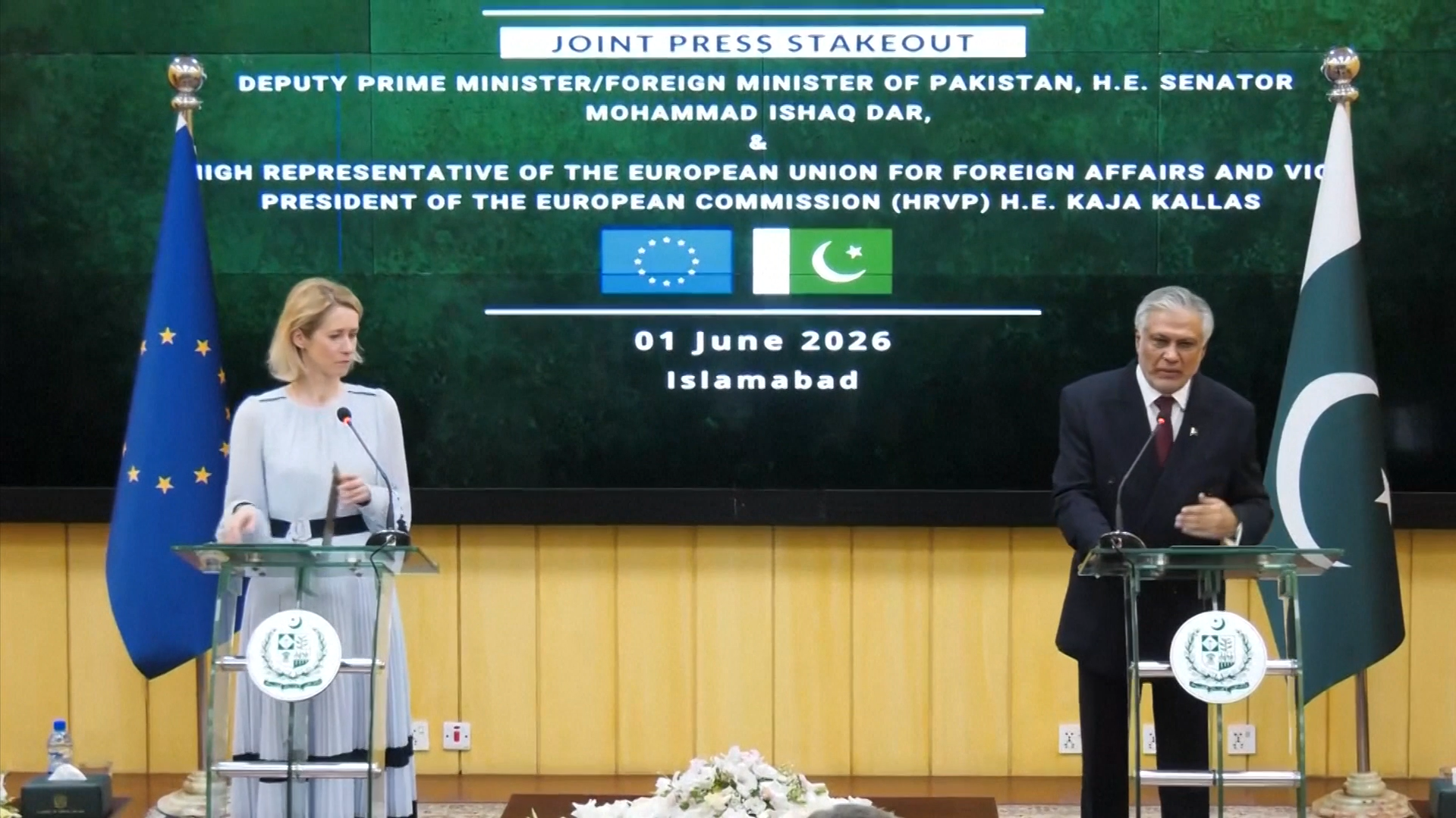 EU foreign chief credits Pakistan with preventing full-scale Middle East war